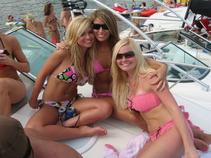 Just us girls having some summer fun sailing