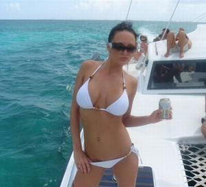 Hi to all my sea-faring friends at SportsiCandy...My name is Brielle and I love powerboat sailing and island music...